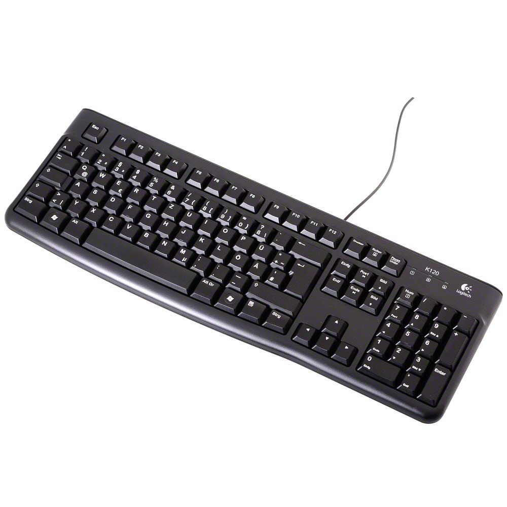 Logitech Tastatur K120 | USB-Tastatur | schwarz | QWERTZ - Schweizerisch