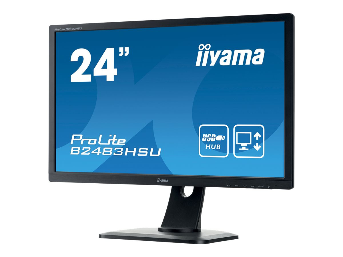 Iiyama ProLite Monitor B2483HSU-B1DP | 24" | Full HD | schwarz
