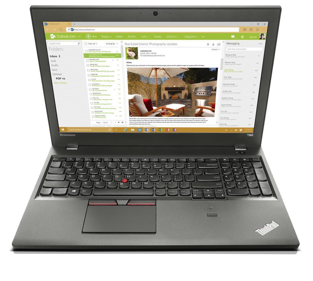 Lenovo ThinkPad T560 Ultrabook Core i5-6200U 2,30GHz 8GB RAM 256GB SSD Full HD WWAN Win 10 Pro DE