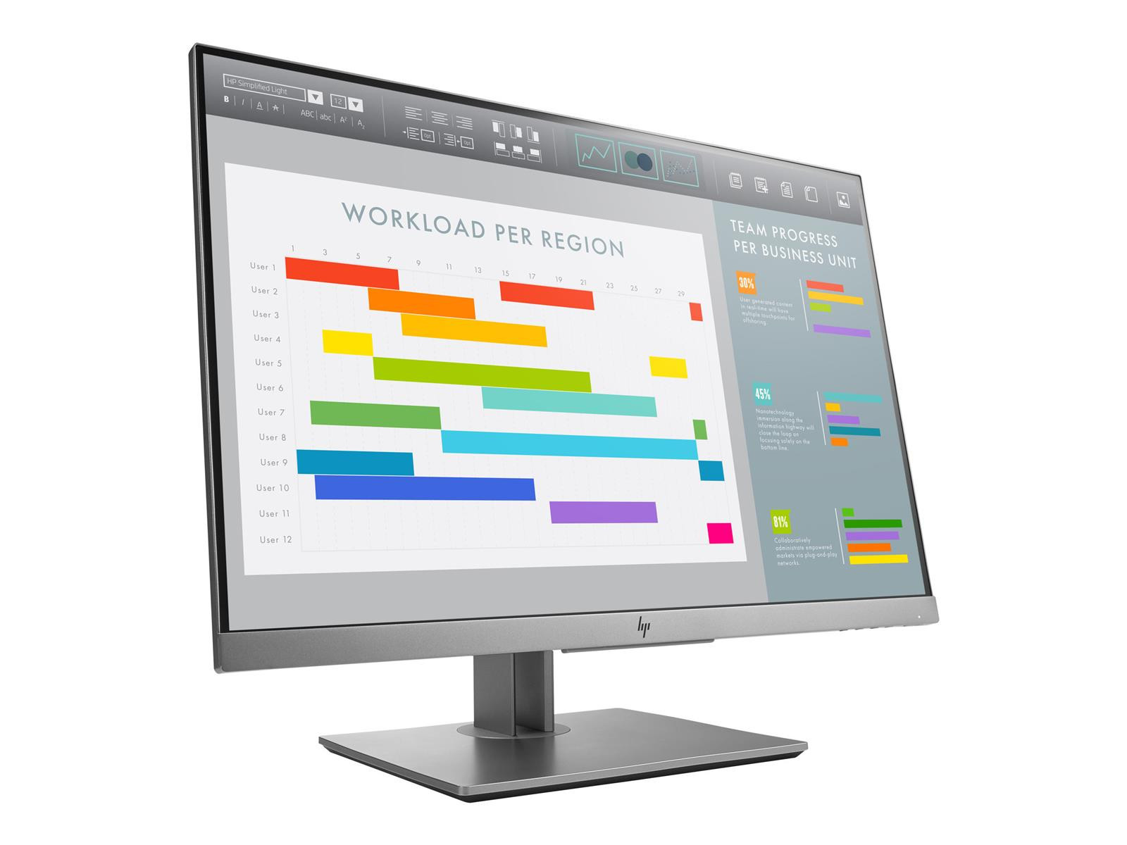 HP EliteDisplay E243i Monitor | 24" | WUXGA | silber