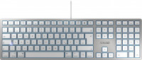 CHERRY KC 6000 SLIM FOR MAC | Tastatur USB, silber,QWERTZ deutsch