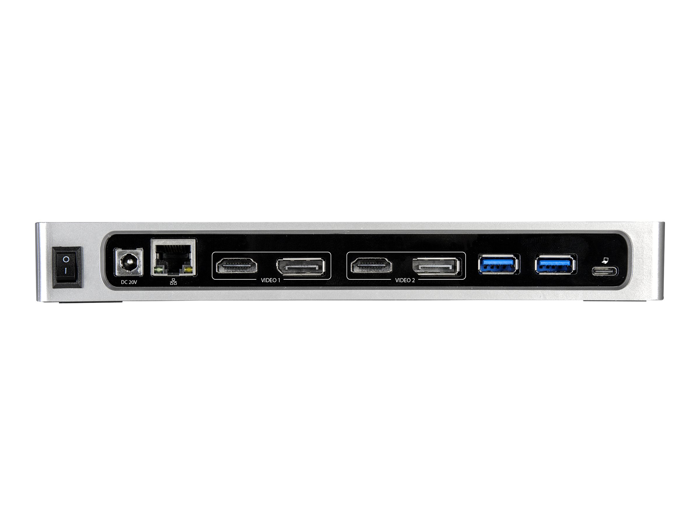 StarTech USB-C Dockingstation | Dual-4K HDMI, DP | USB 3.0 für Mac und Windows | mit Netzteil | ohne Kabel
