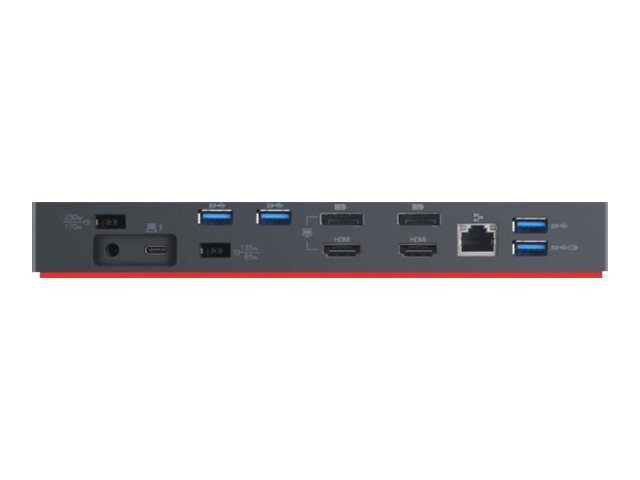 Lenovo ThinkPad Thunderbolt 3 Workstation Docking Station 40AN | ohne Netzteil | inkl. Kabel (03X7540)